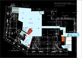 Grundriss, 003 Sporteria M&ouml;hlin, Umbau Sportgesch&auml;ft und Fitnesscenter, Architektur, LOST architekten, Basel