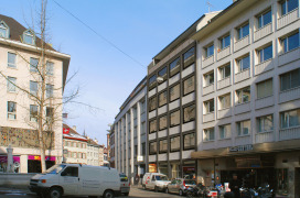 009 Fassadengestaltung und Teilumbau Gesch&auml;ftshaus R&uuml;melinsplatz, Basel, LOST architekten